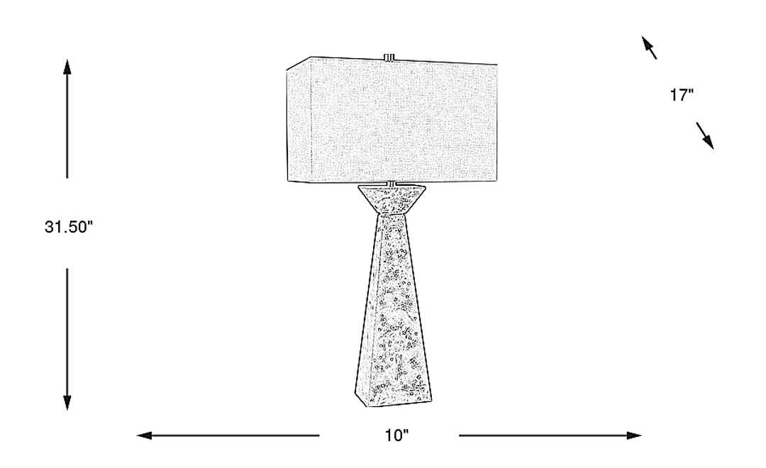 Allenby Point Cream Lamp