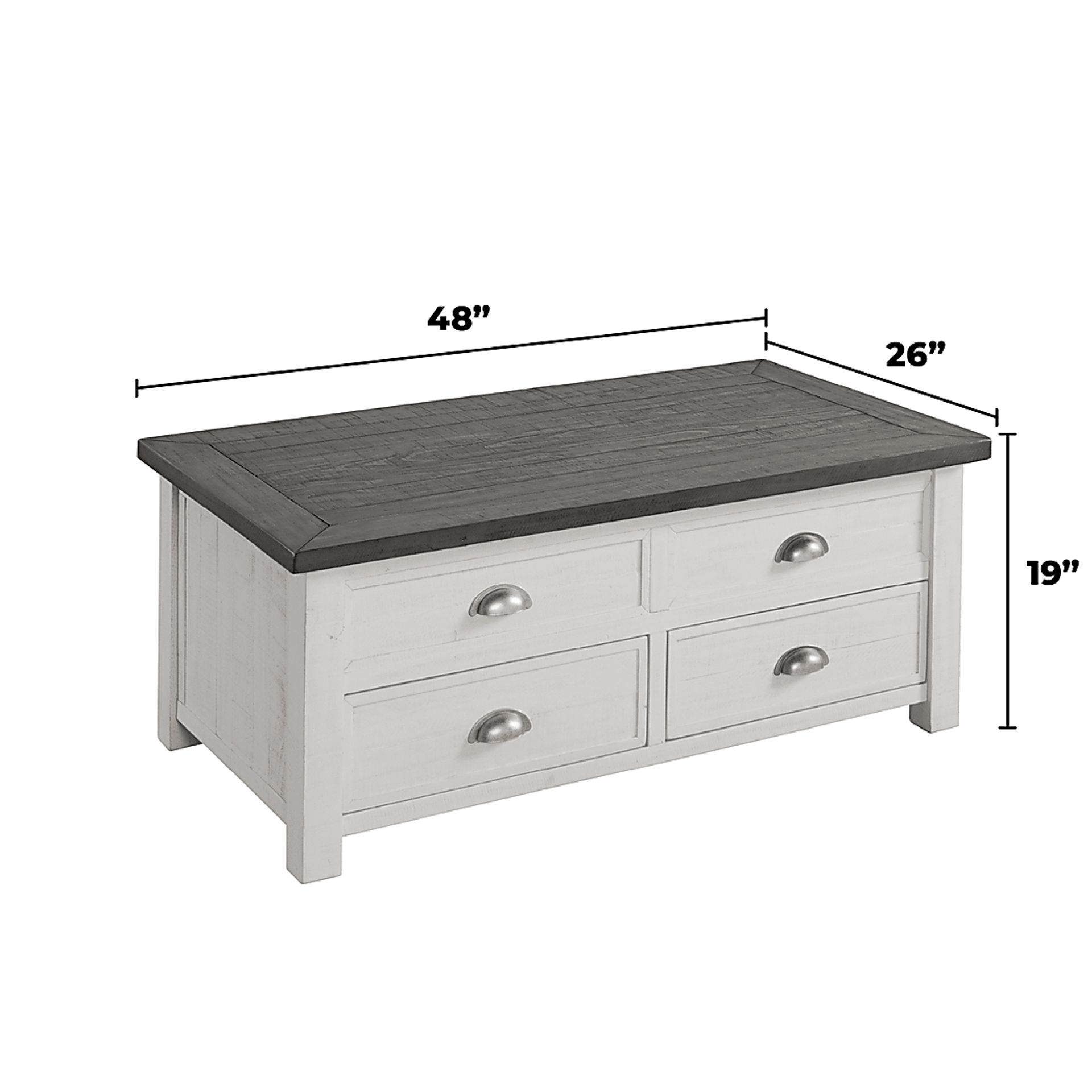 Allenby White Cocktail Table - Image 10