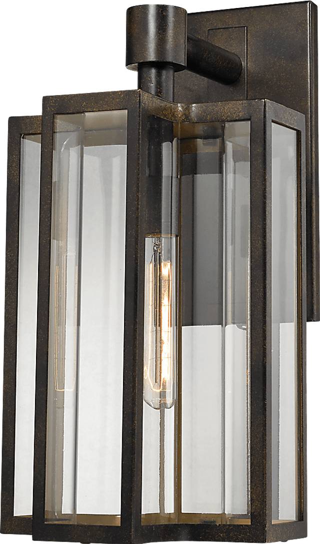 Allenwood Brown Large Outdoor Wall Sconce - Thumbnail - Image 1