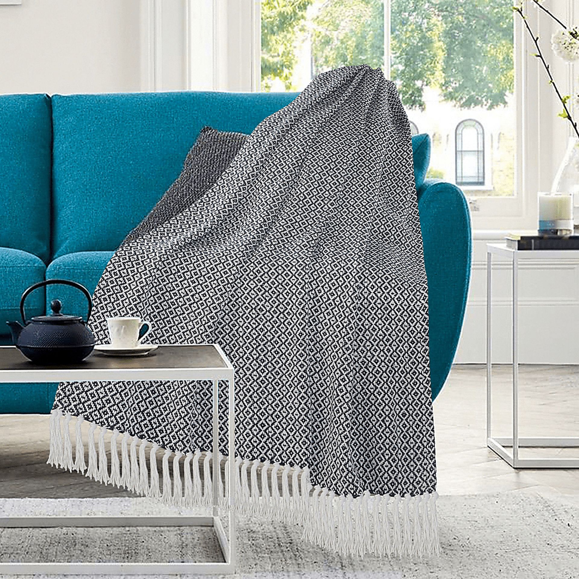 Allerbel Blue Throw Blanket - Image 2