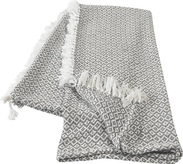 Allerbel Gray Throw Blanket - Thumbnail - Image 3