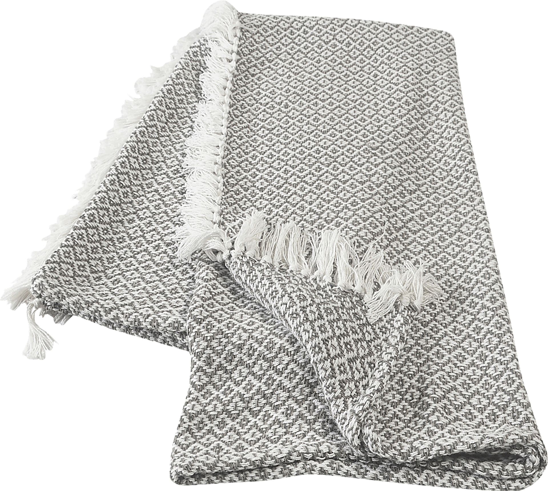 Allerbel Gray Throw Blanket - Image 3