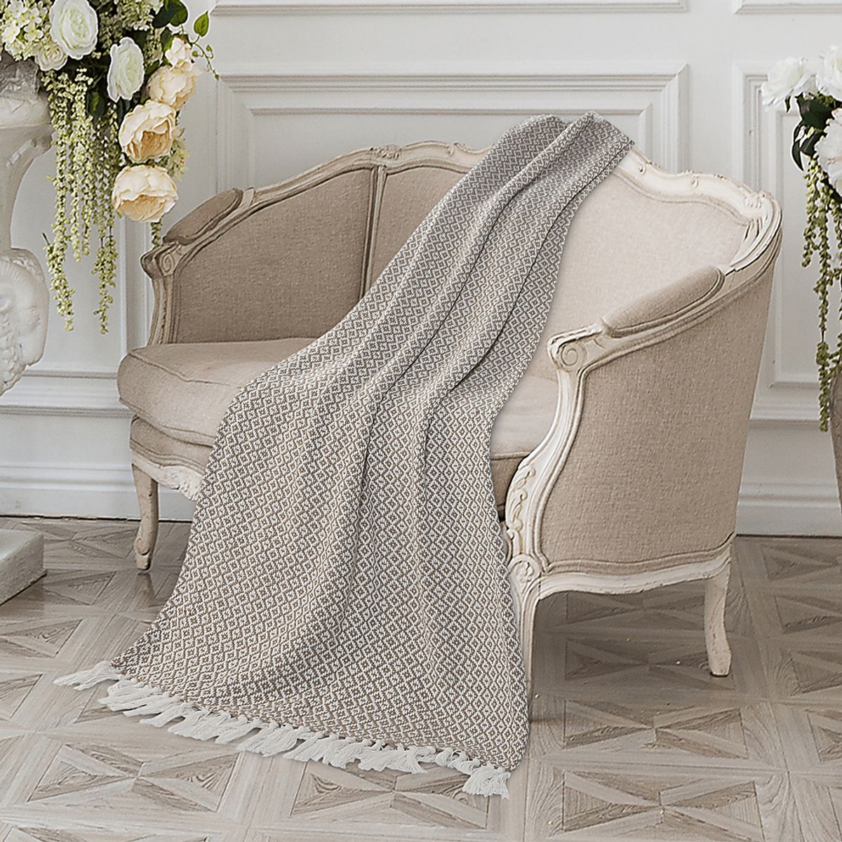 Allerbel Tan Beige,Brown Throw Blanket | Rooms to Go