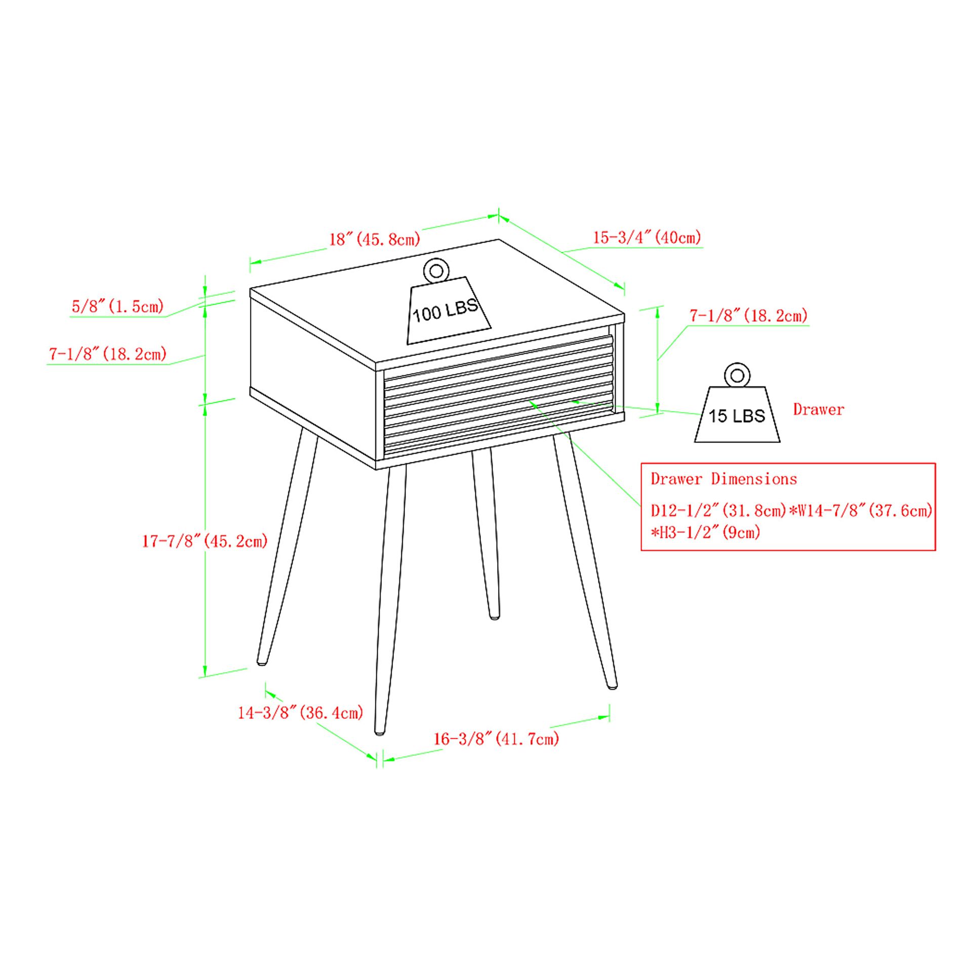 Allerton Walnut Side Table - Image 8