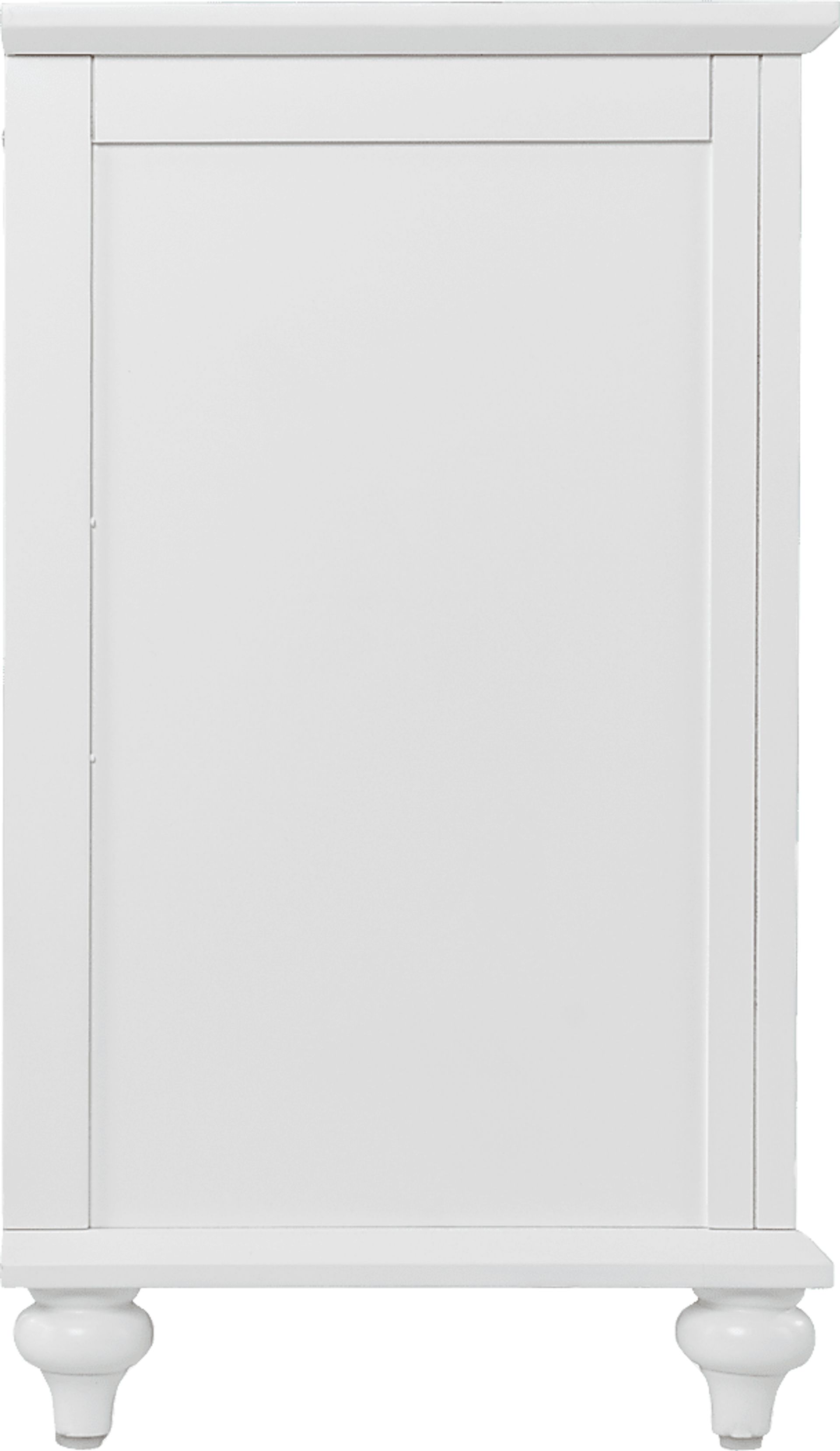 Allgehenny II White 58 in. Console With Electric Log Fireplace - Image 3