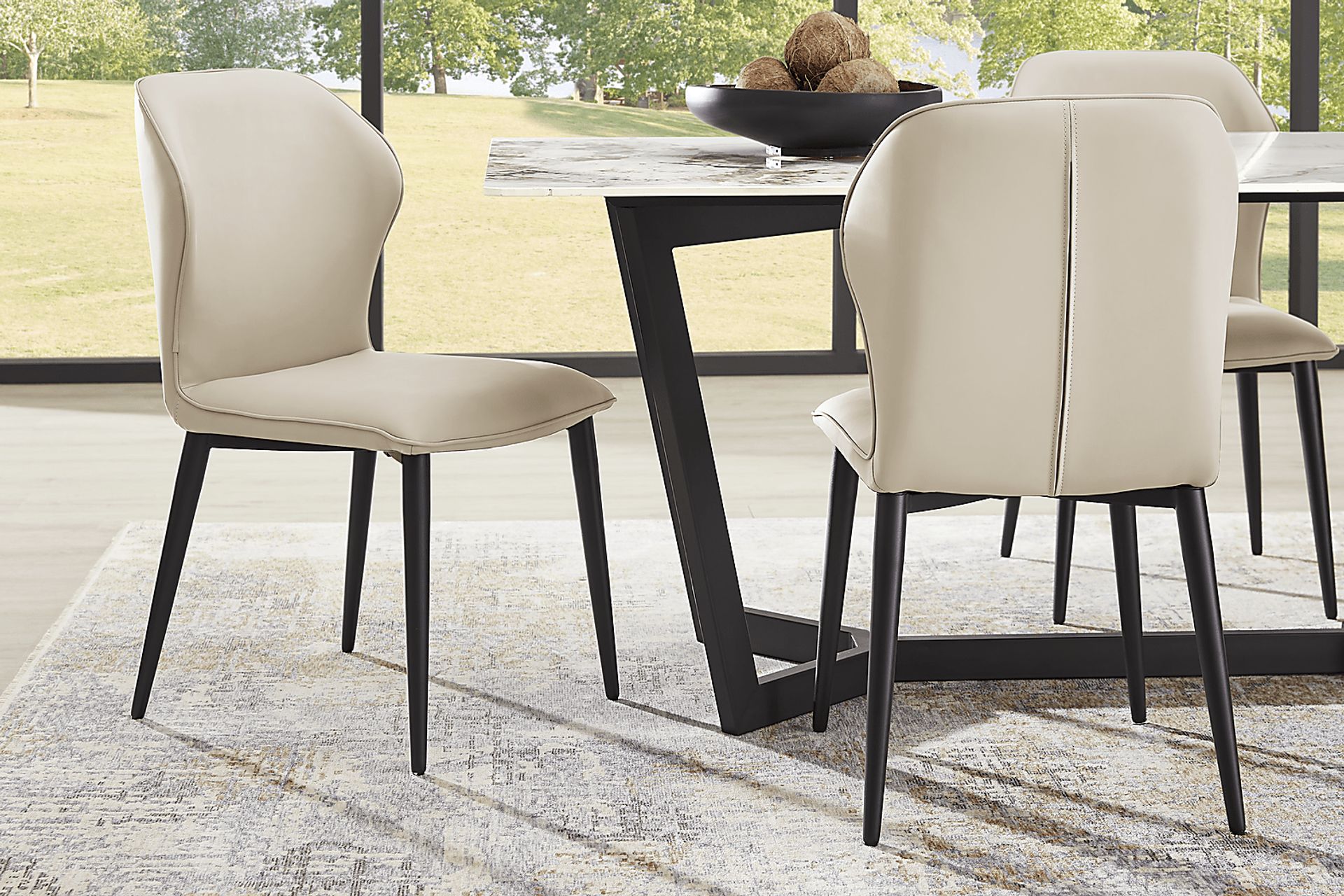 Allici Beige Side Chair - Image 4