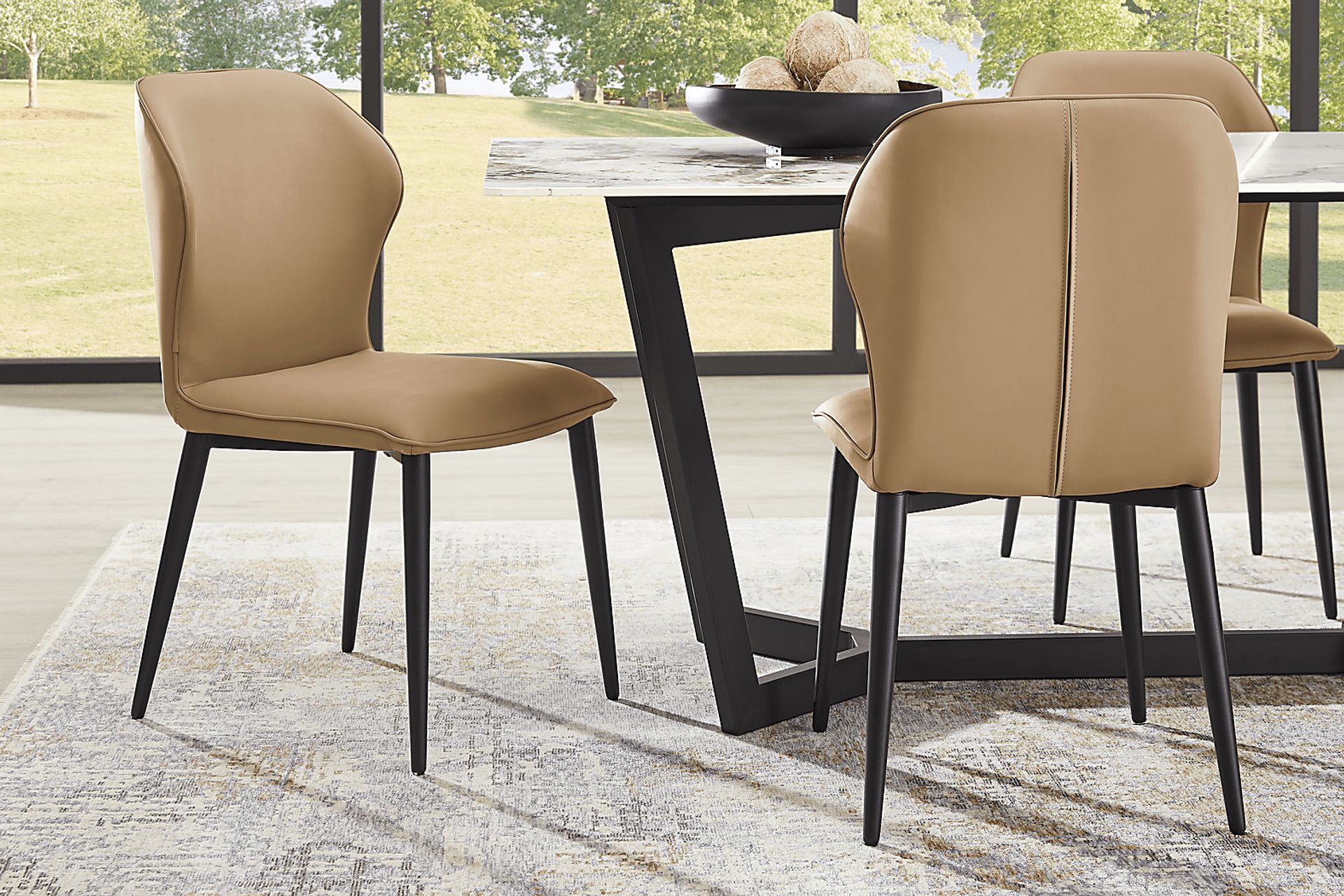 Allici Caramel Side Chair - Image 5