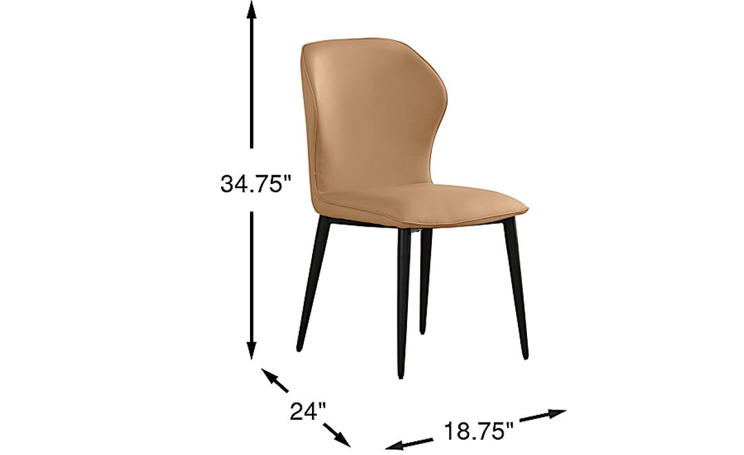 Allici Caramel Side Chair