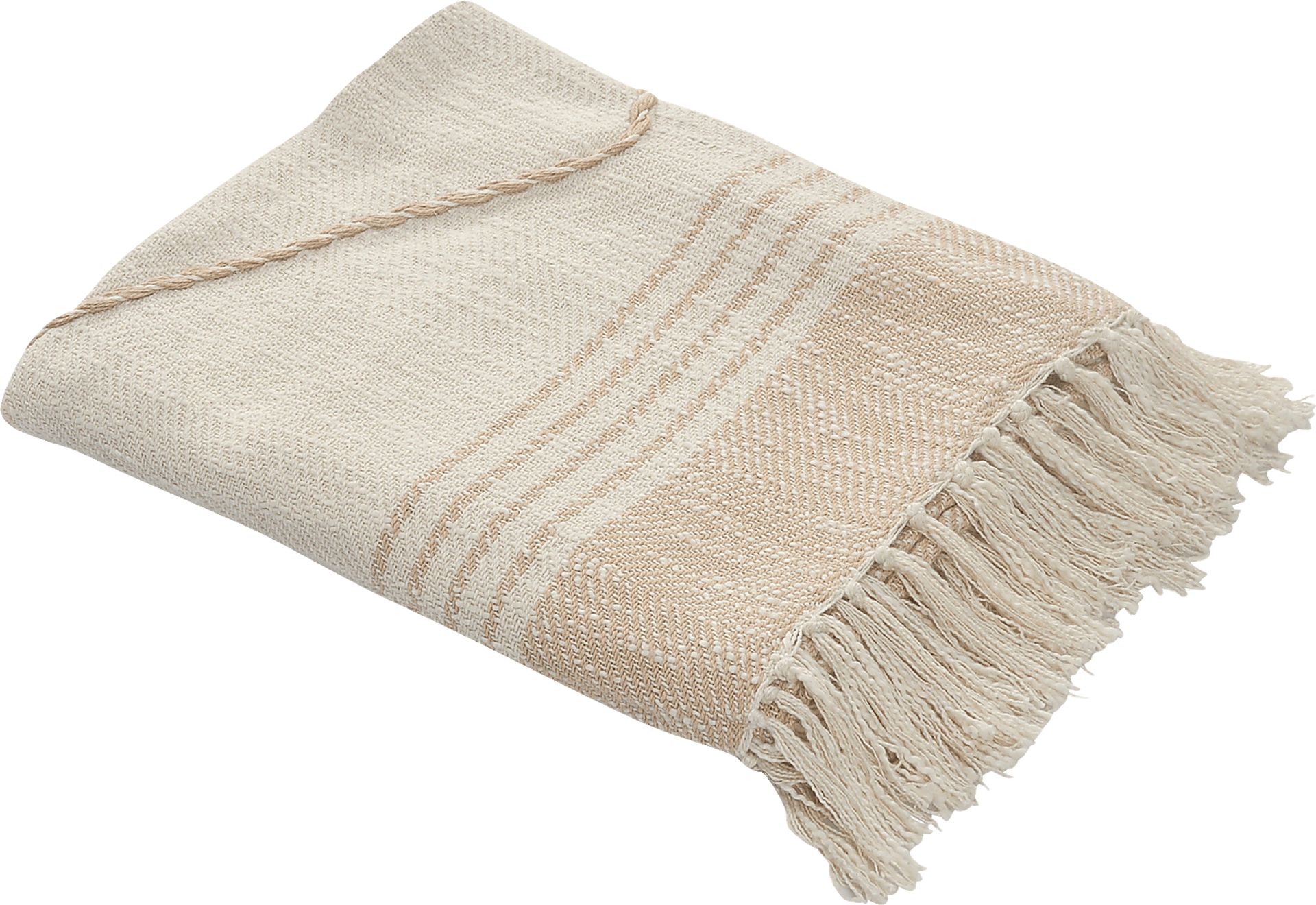 Allico Beige Throw Blanket - Image 3