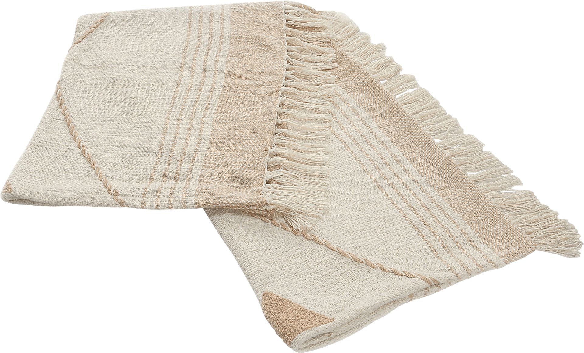 Allico Beige Throw Blanket - Image 4