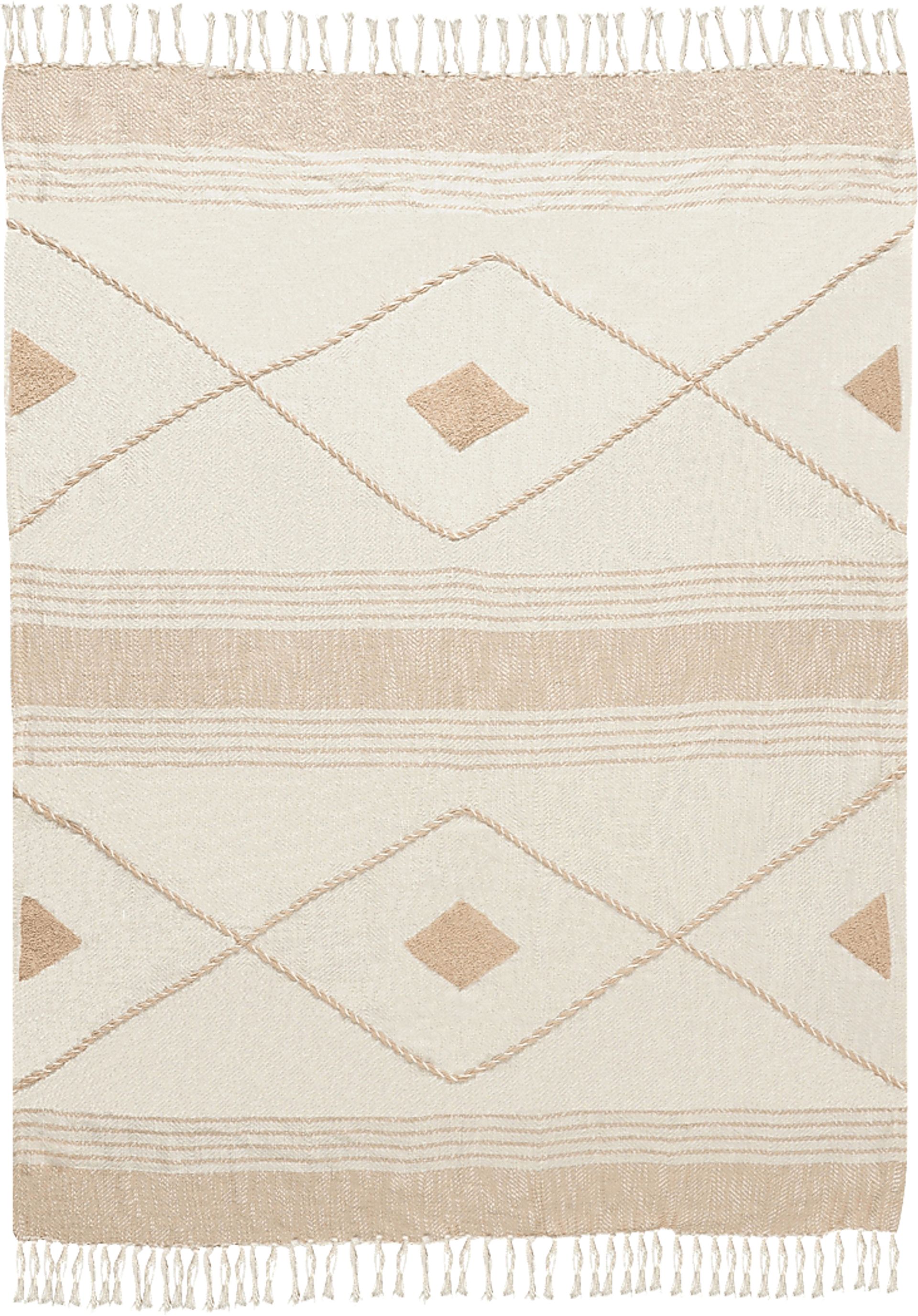 Allico Beige Throw Blanket - Image 1