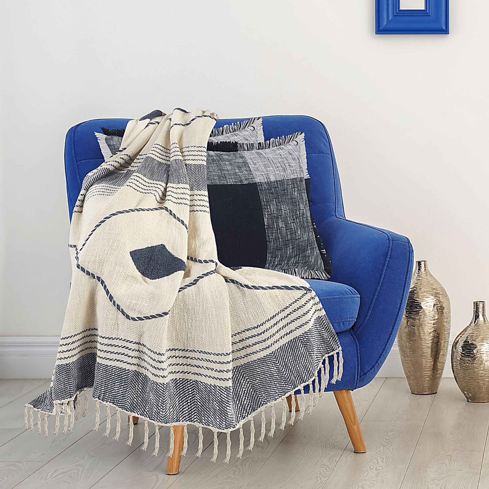 Allico Blue Throw Blanket - Image 2