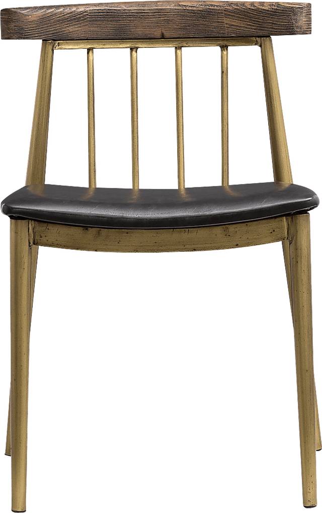 Allie Lane Brass Side Chair, Set of 2 - Thumbnail - Image 3