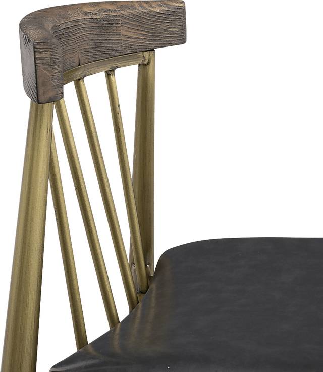 Allie Lane Brass Side Chair, Set of 2 - Thumbnail - Image 5