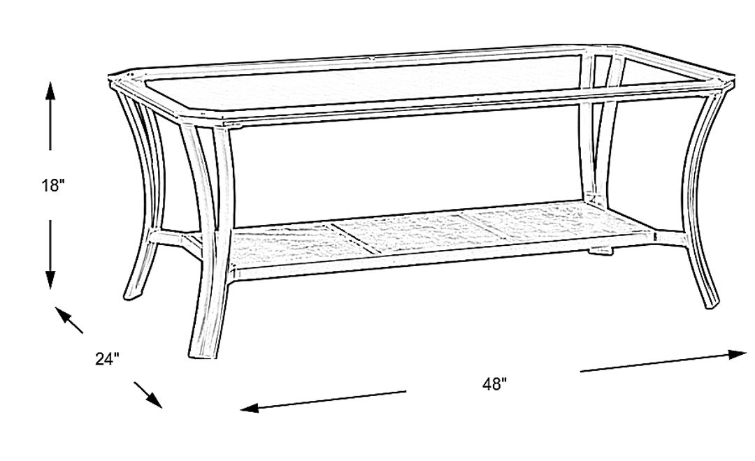 Allie Metal Cocktail Table