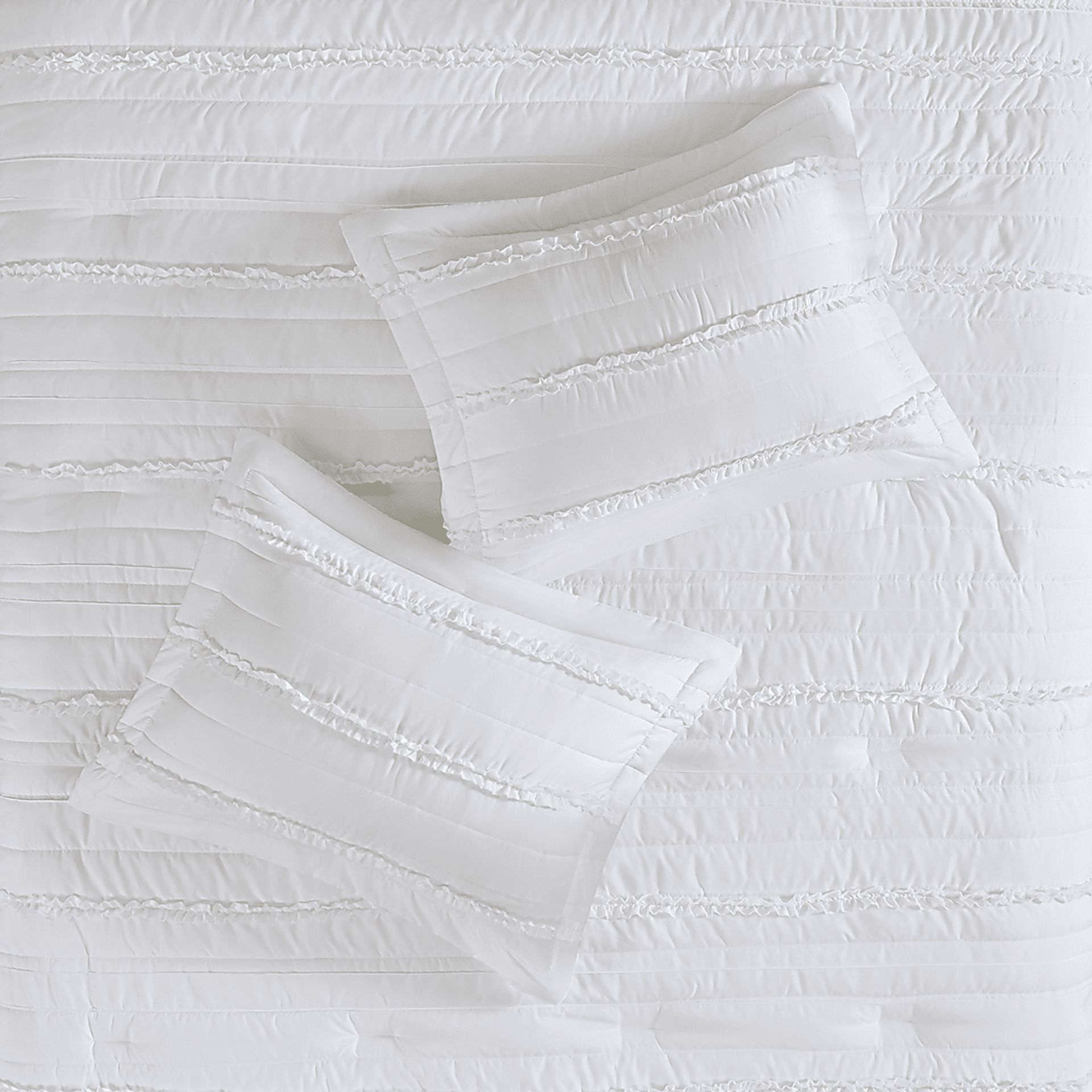 Allinda White 5 Pc Queen Comforter Set - Image 5