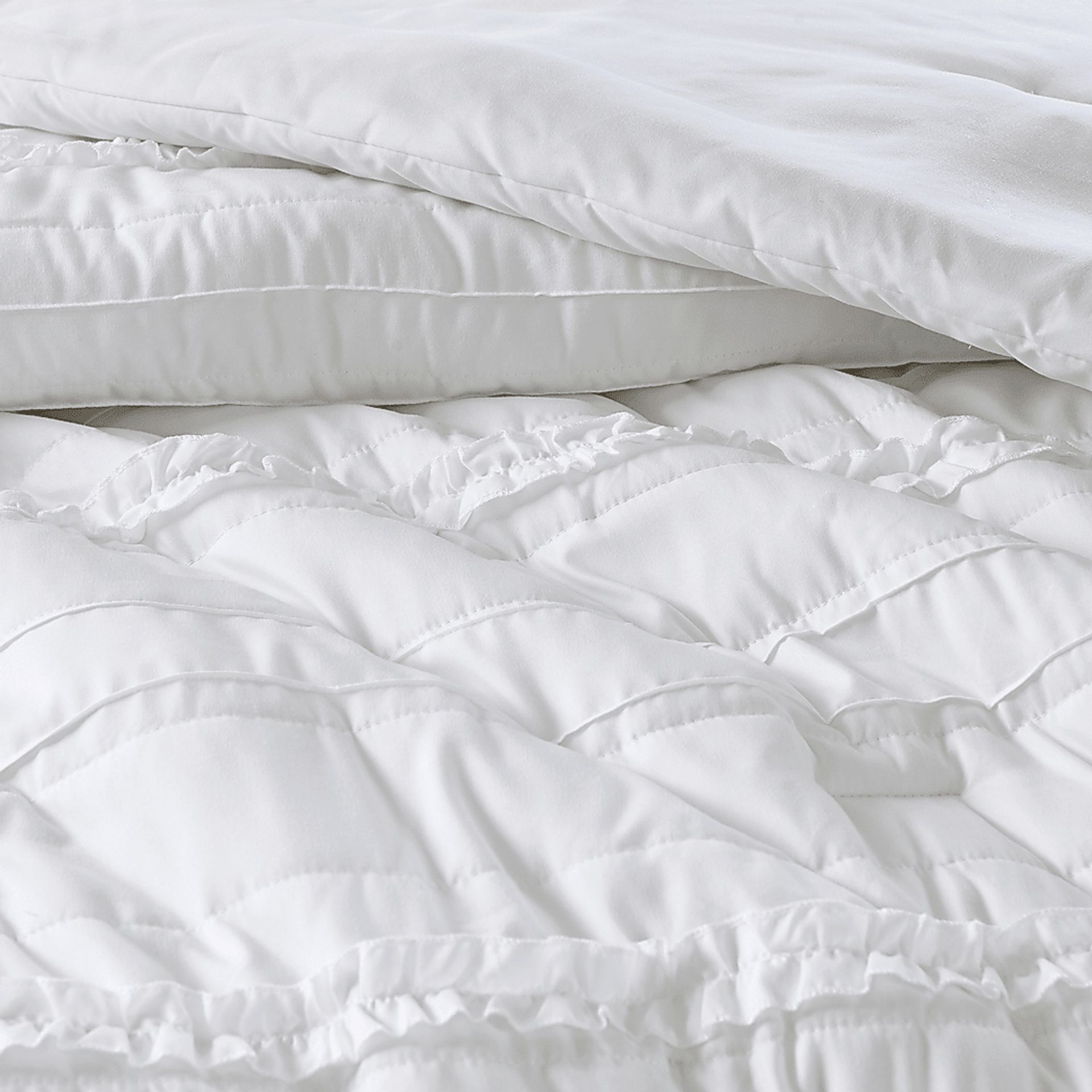 Allinda White 5 Pc Queen Comforter Set - Image 8