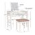 Alline White Vanity Set