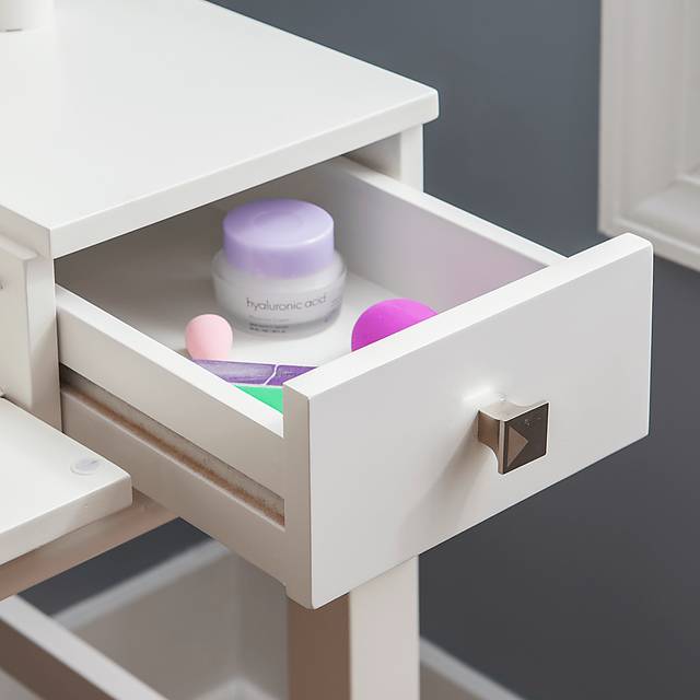 Alline White Vanity Set - Thumbnail - Image 6