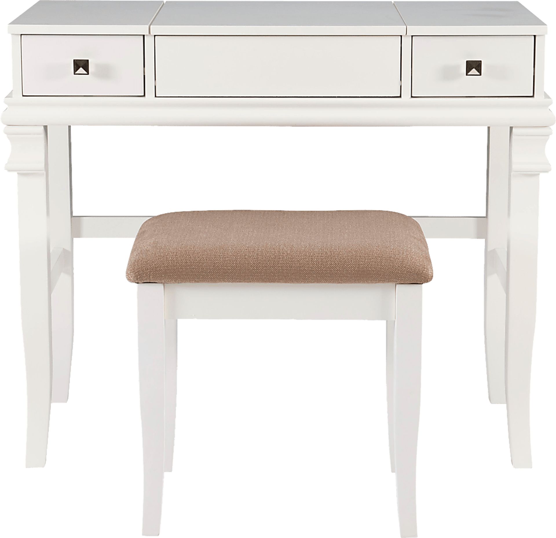 Alline White Vanity Set - Image 8