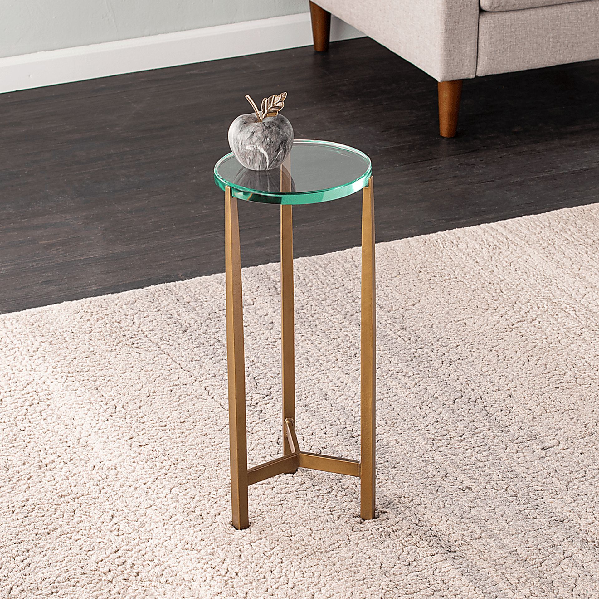 Alliquippa Brass End Table - Image 3