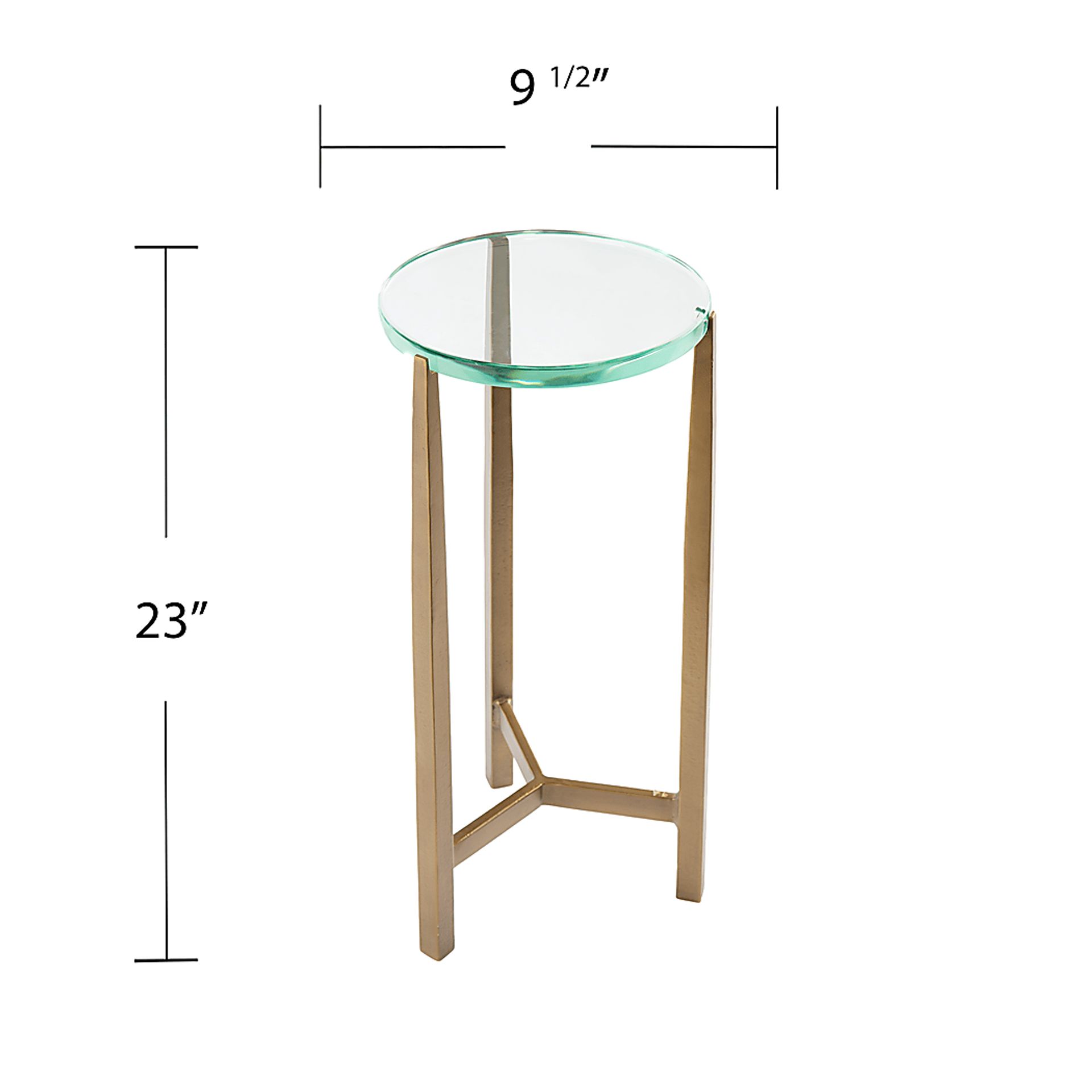 Alliquippa Brass End Table - Image 8
