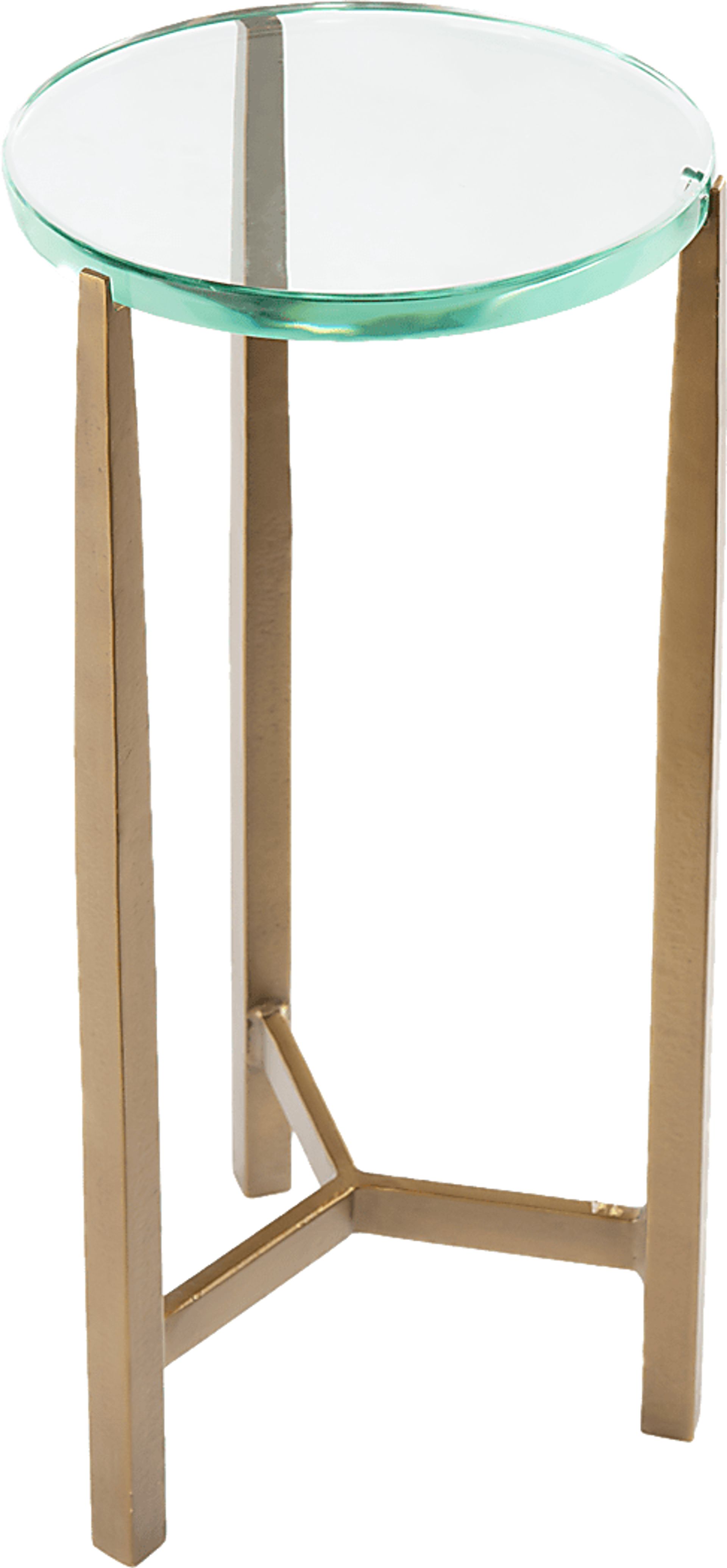 Alliquippa Brass End Table - Image 1