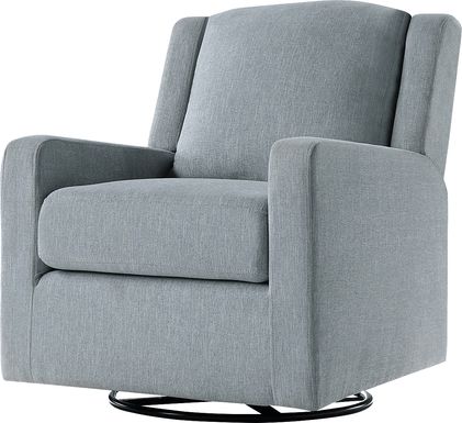 Allister Stone Blue Accent Chair