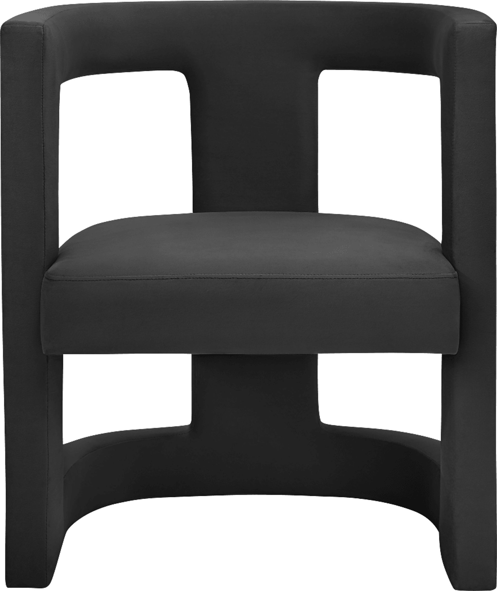 Allora Ann Black Accent Chair - Image 2
