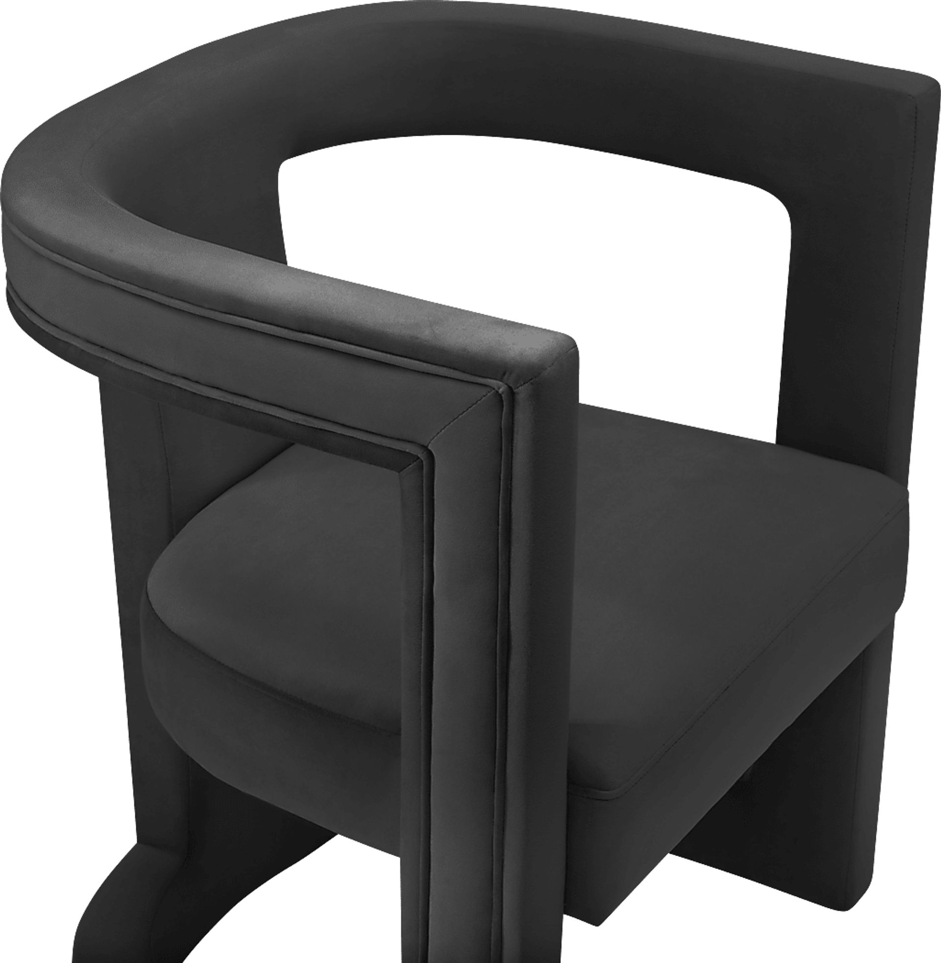 Allora Ann Black Accent Chair - Image 3