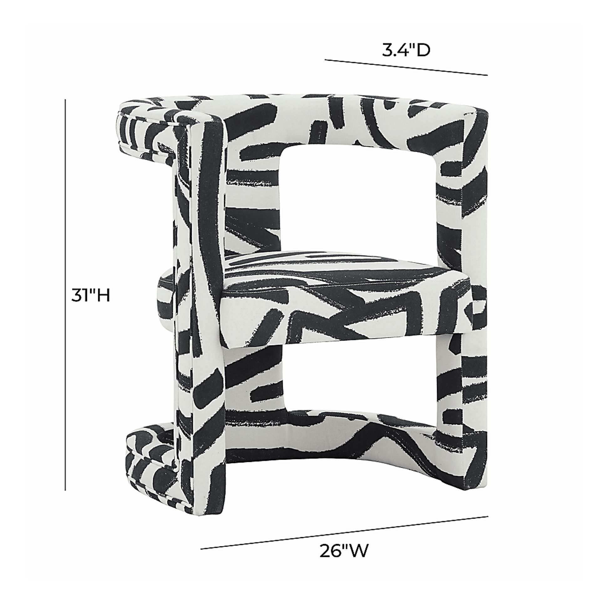 Allora Ann White Accent Chair - Image 5