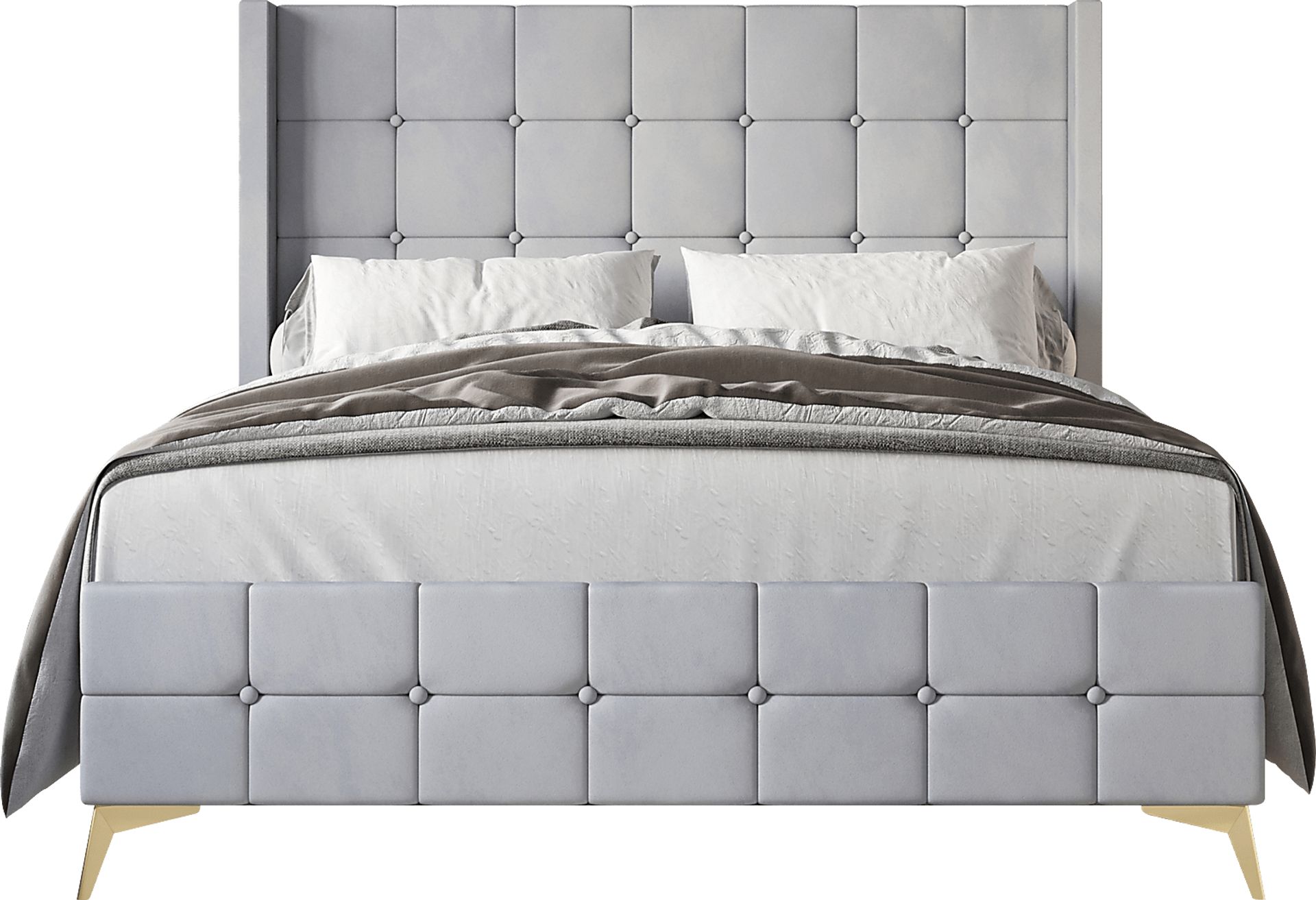 Allpeina Gray King Bed - Image 1