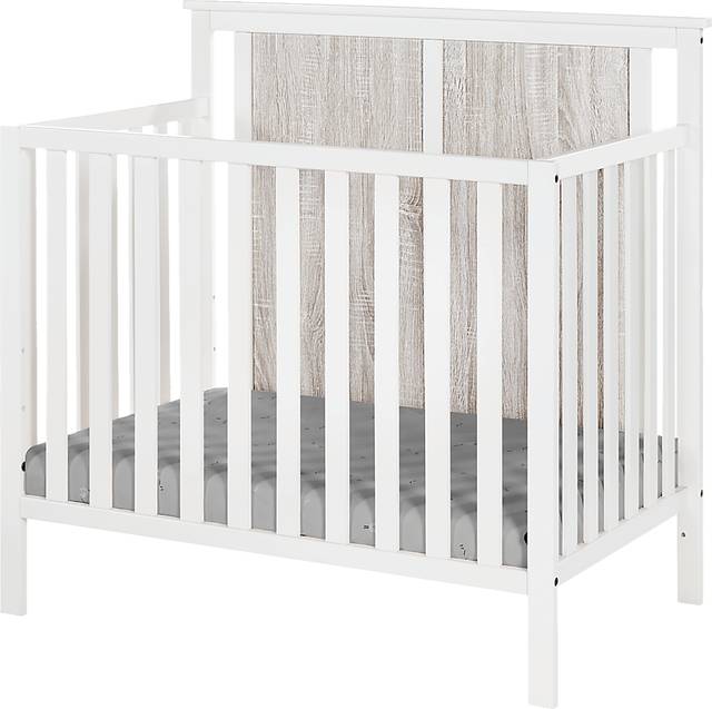 Kids Allsky White Crib with Mattress Pad - Thumbnail - Image 1