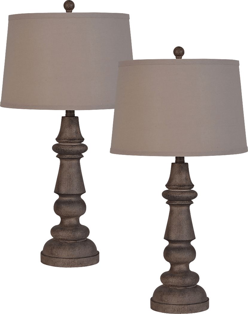 Allston Drive Brown Table Lamps, Set of 2