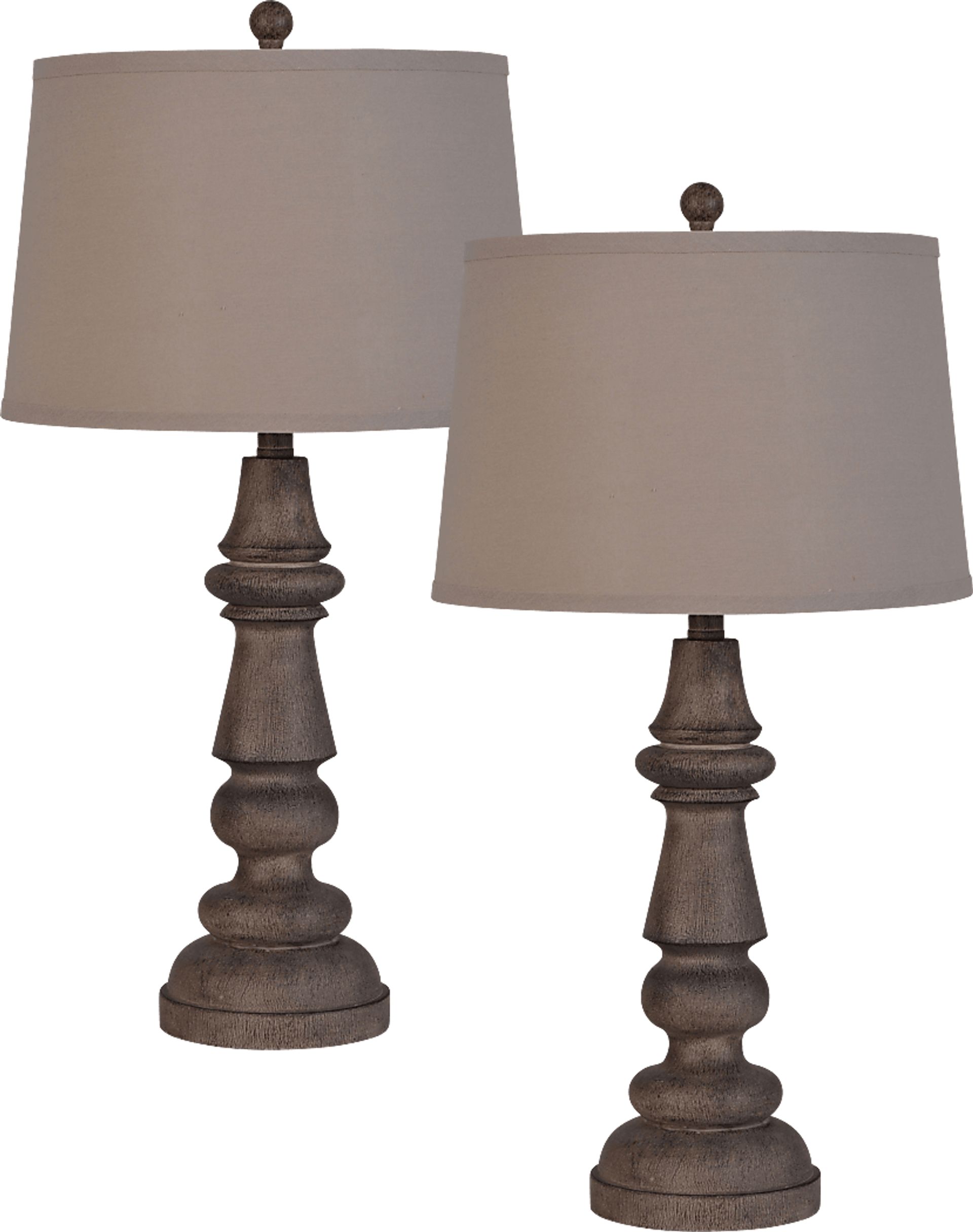 Allston Drive Brown Table Lamps, Set of 2 - Image 1