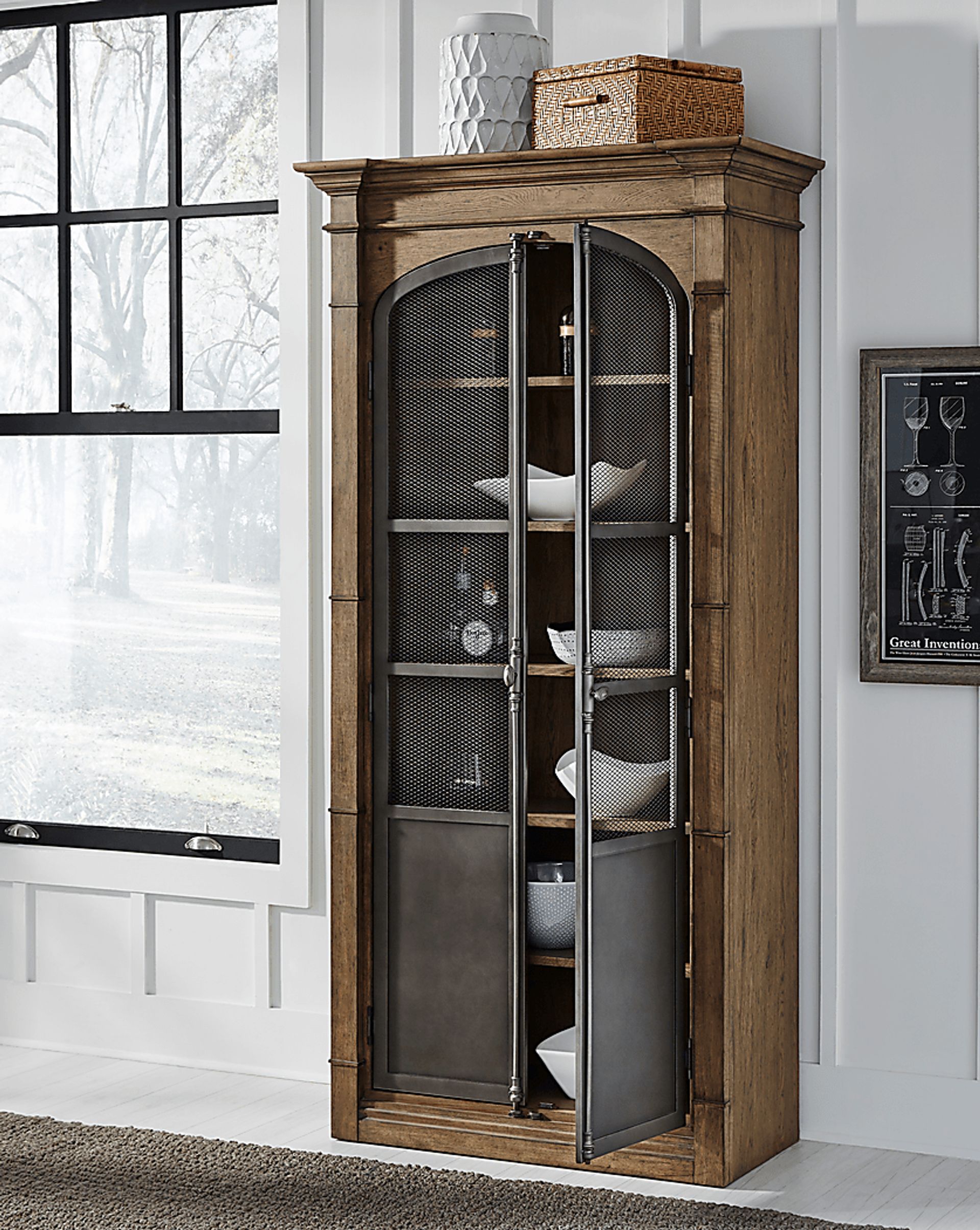 Allstone Brown Bar Cabinet - Image 7