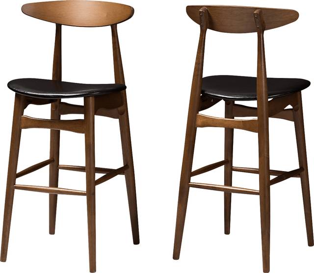 Allumbaugh Black Barstool (Set of 2) - Thumbnail - Image 3