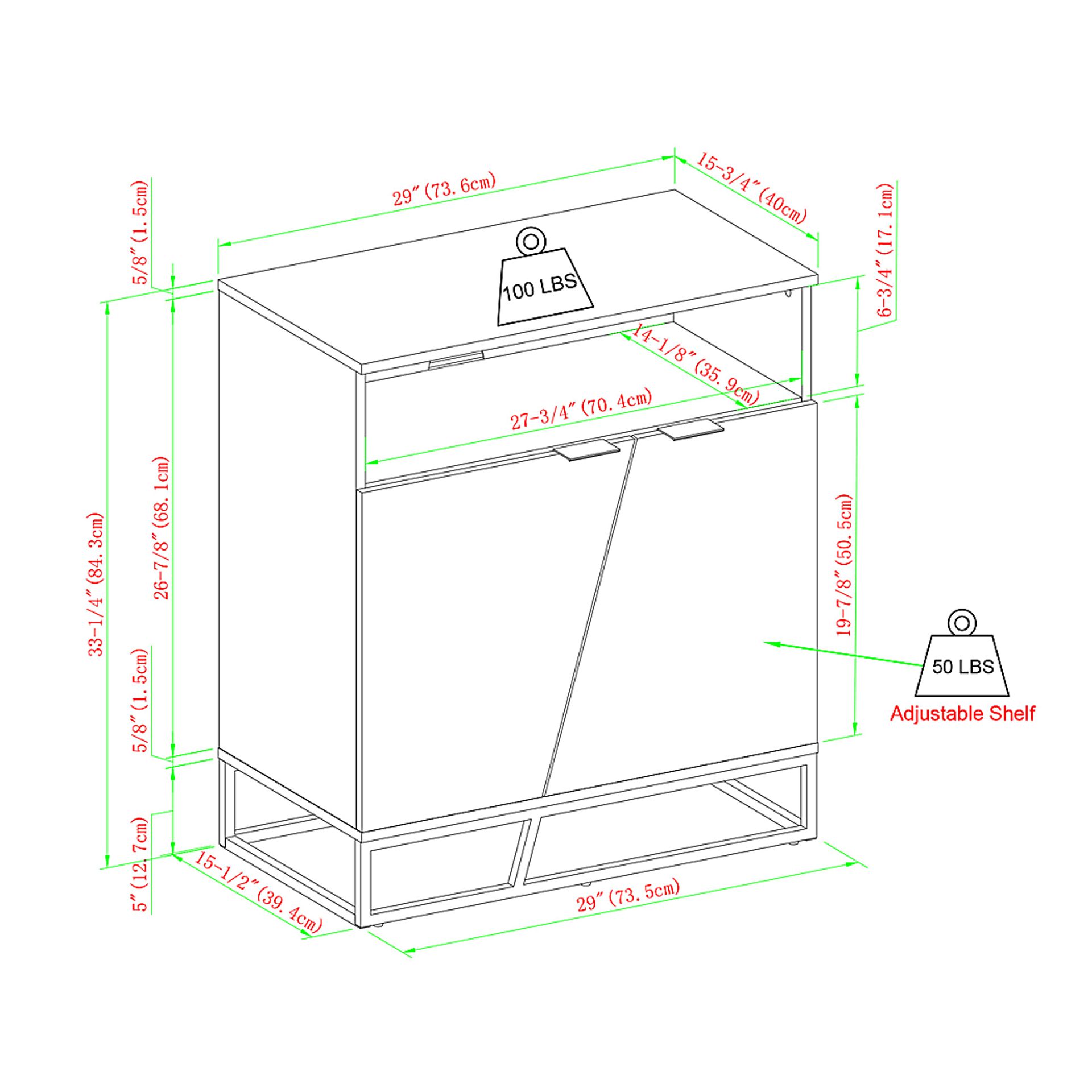 Allwood Gray Accent Cabinet - Image 8