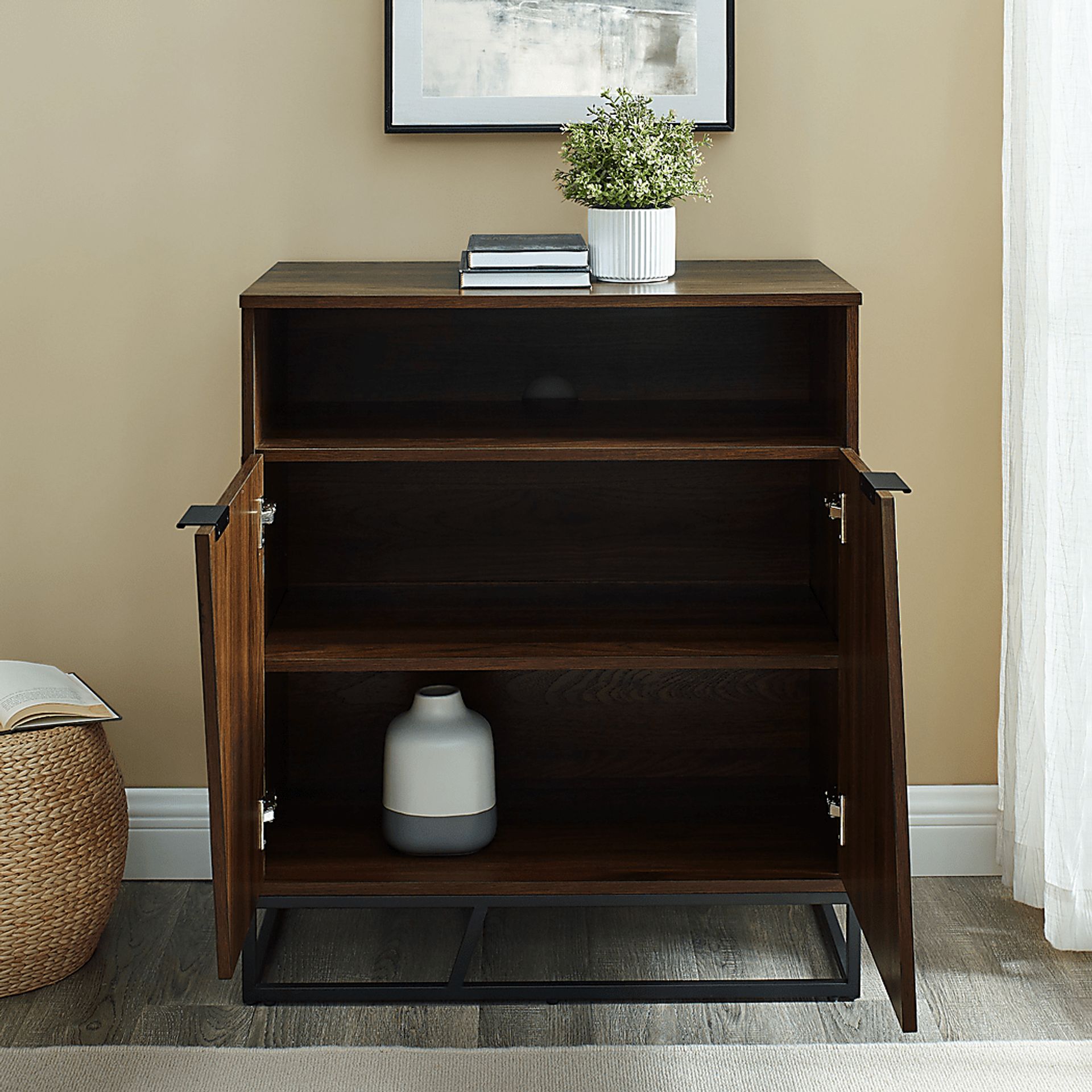 Allwood Walnut Accent Cabinet - Image 7