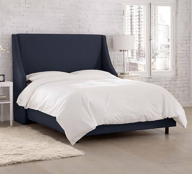 Allyena Navy Twin Bed - Thumbnail - Image 5