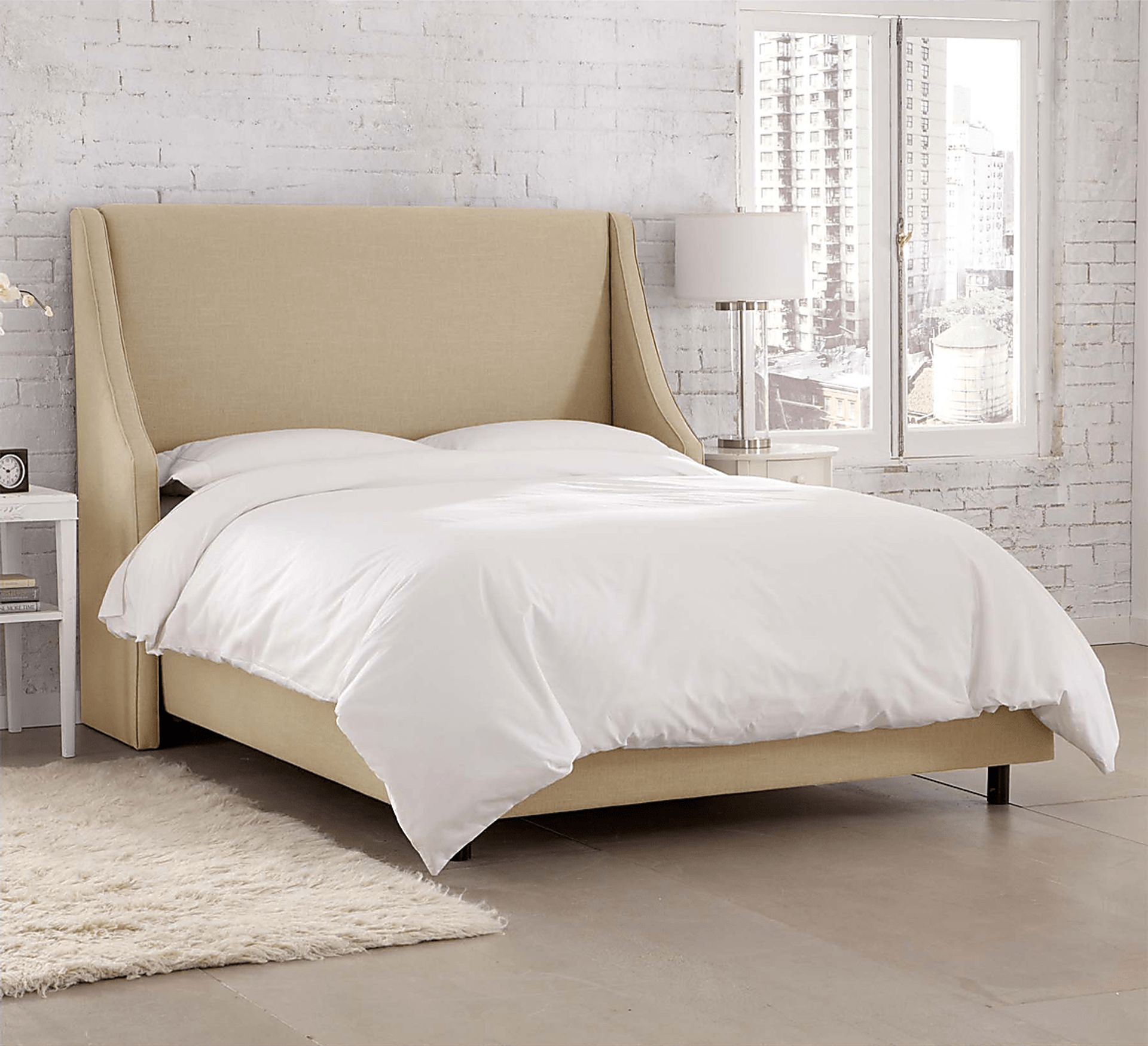 Allyena Sand Queen Bed - Image 5