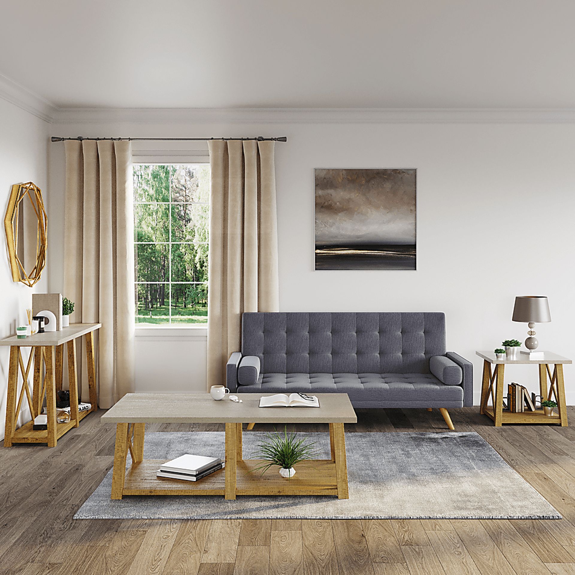Allyson Natural Sofa Table - Image 2