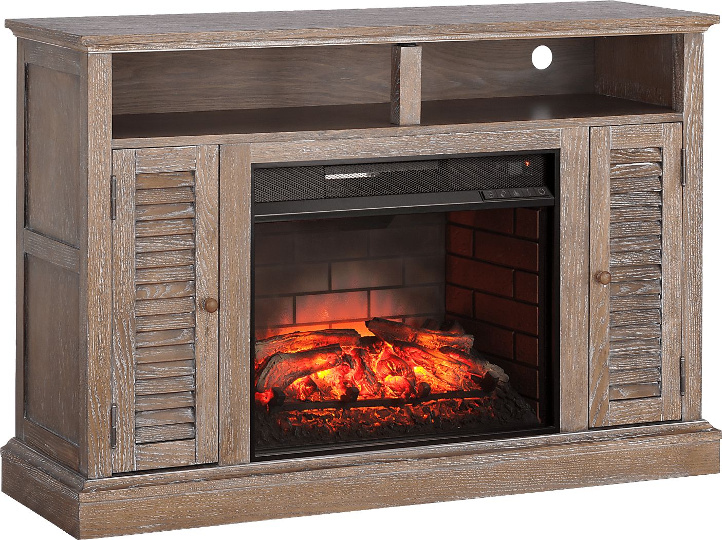 Almanza Light Oak Wood 48 Console | Rooms to Go