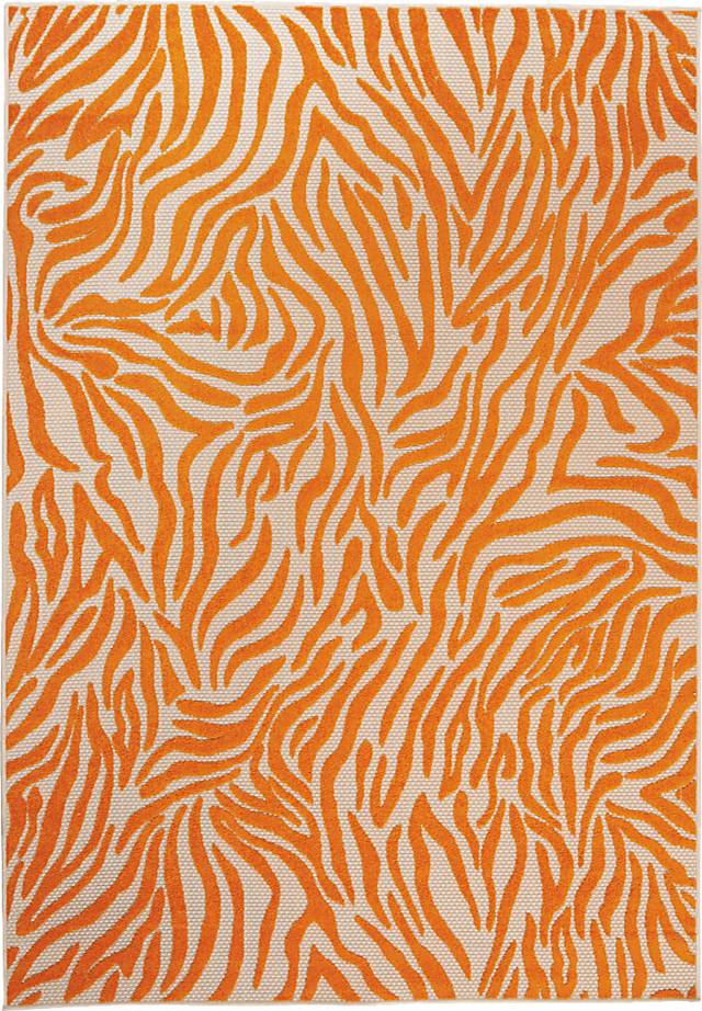 Almarie Orange 5'3 x 7'5 Indoor/Outdoor Rug - Thumbnail - Image 1