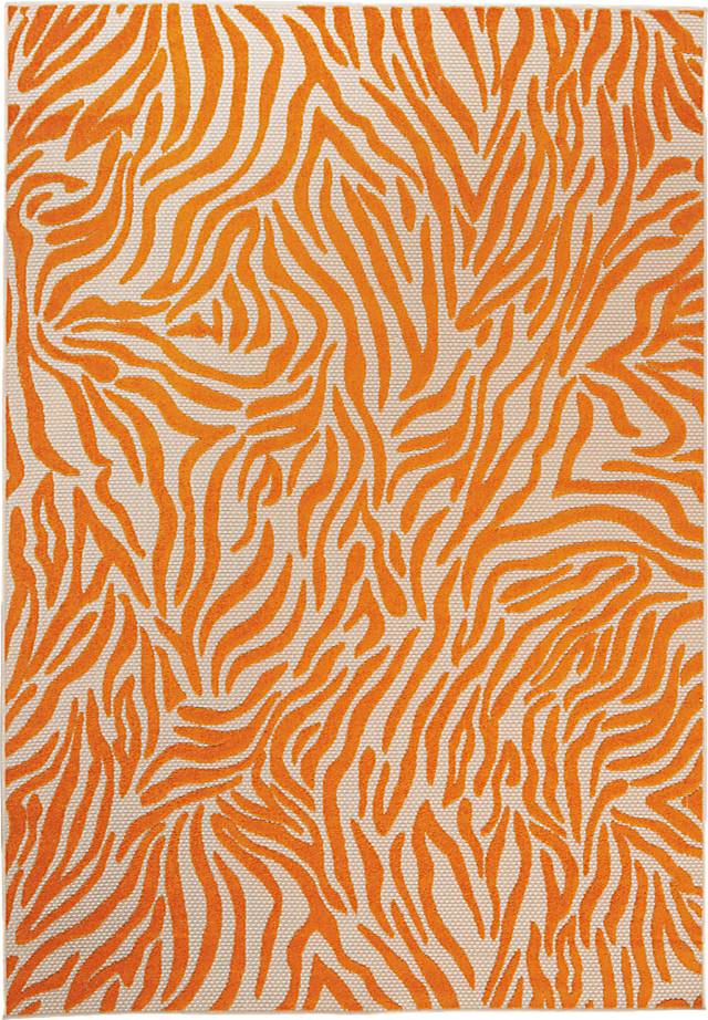 Almarie Orange 8' x 11' Indoor/Outdoor Rug - Thumbnail - Image 1