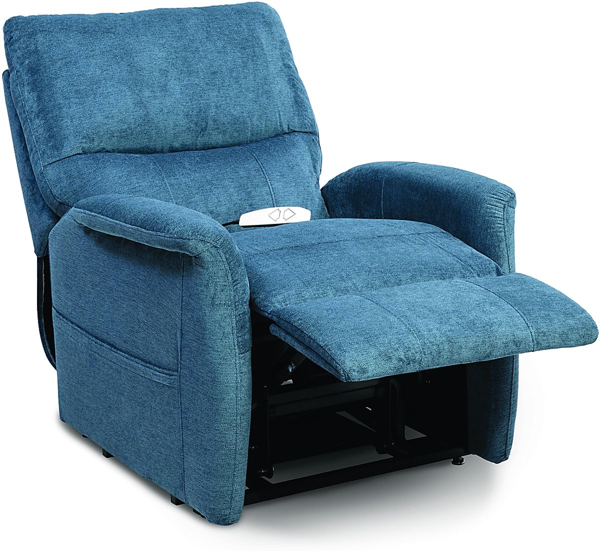 Almeece Blue Nylon,Polyester Fabric Power Recliner | Rooms to Go