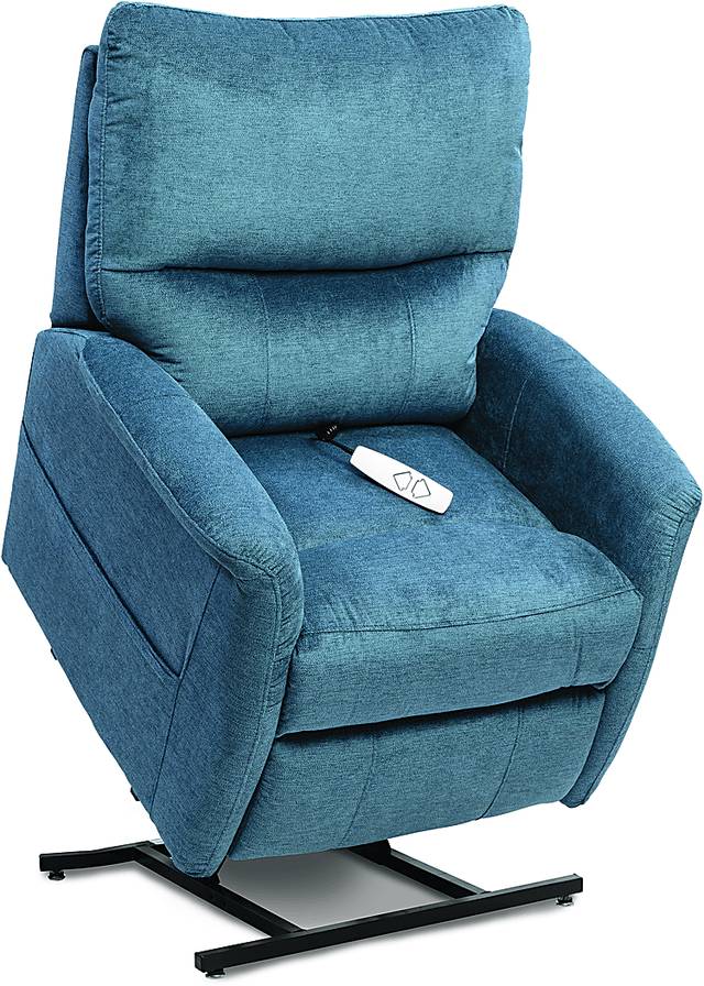 Almeece Blue Lift Chair Power Recliner - Thumbnail - Image 5