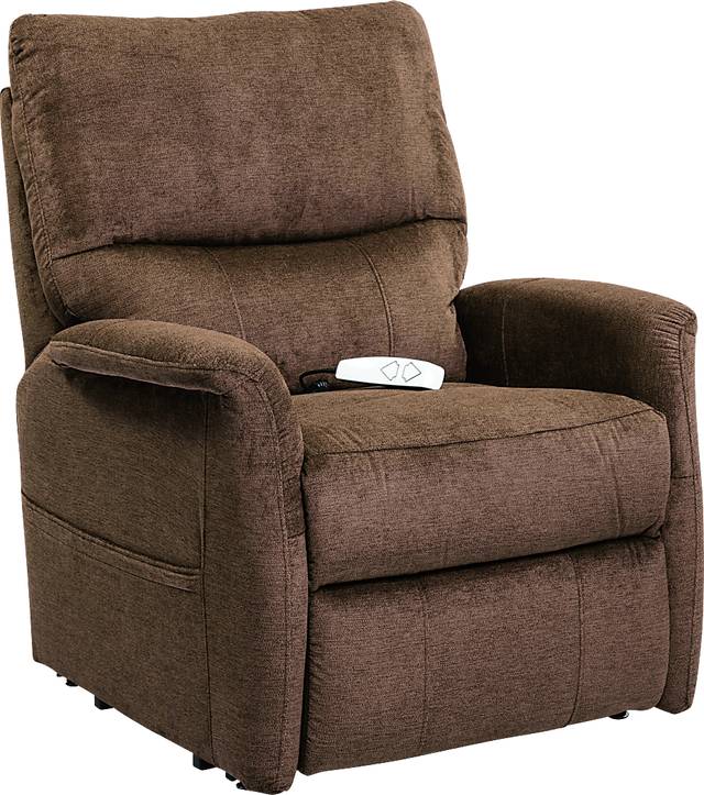 Almeece Brown Lift Chair Power Recliner - Thumbnail - Image 1