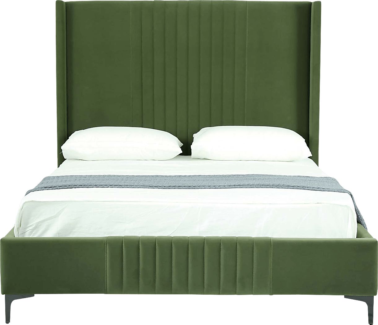 Almendra Green Queen Bed
