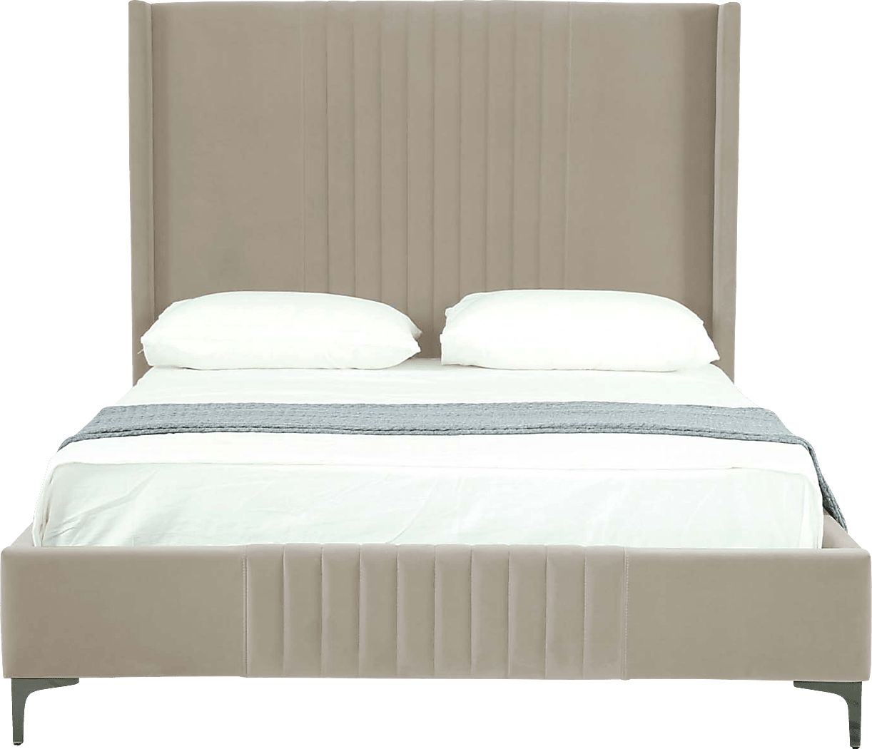 Almendra Taupe Queen Bed